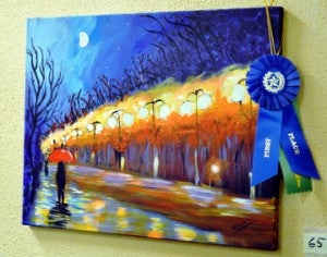 Alivia McClain’s first place and Robert Pastorella Sr. Memorial Award winning painting. Mary Meaux/The News
