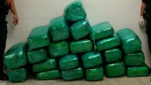 Seized marijuana from a traffic stop. Courtesy photo