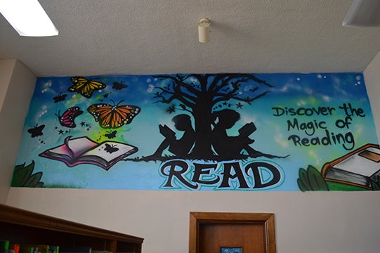 Wall Mural Magic book