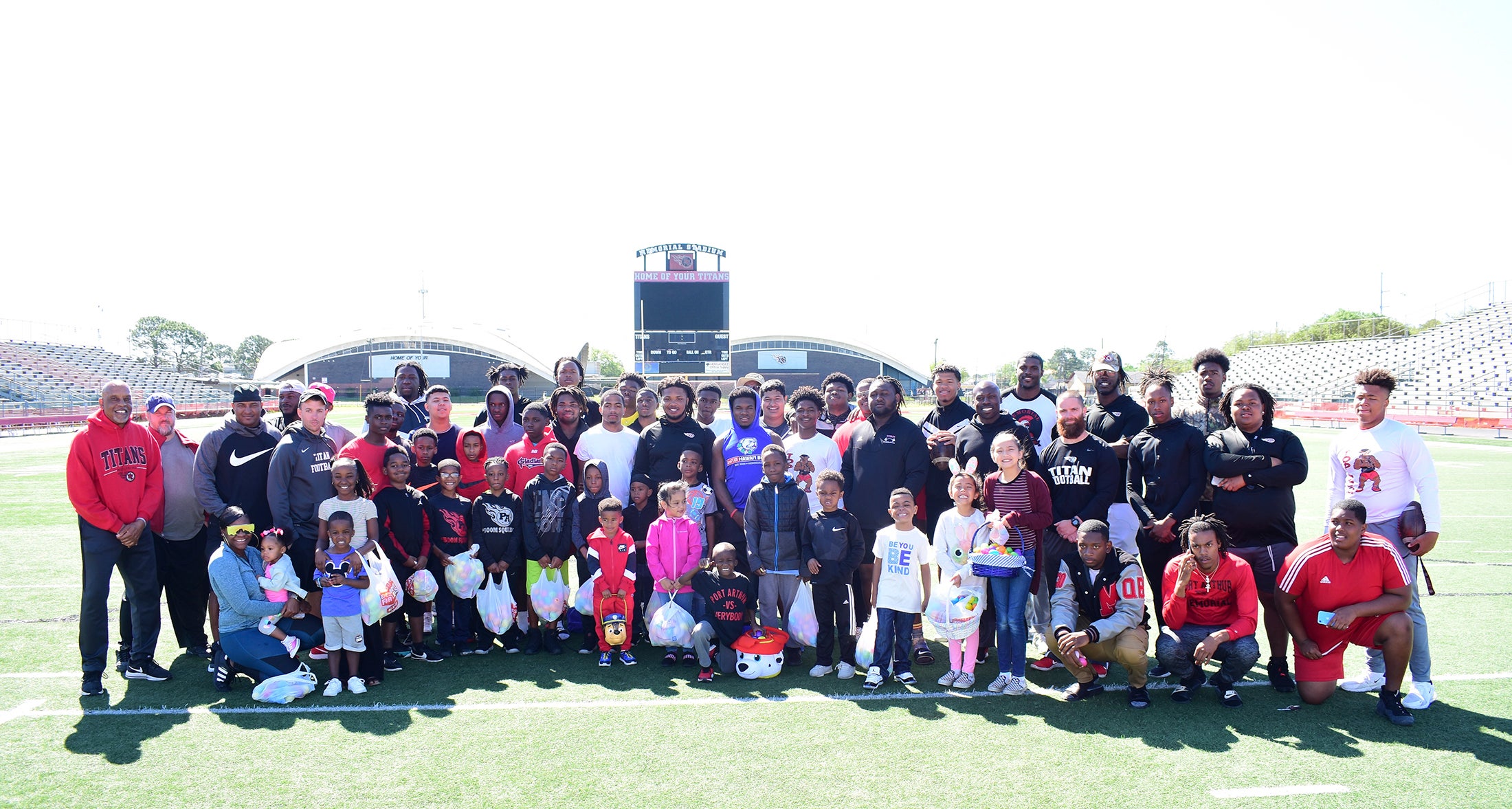 Good Friday in PA: Memorial football players host egg hunt - Port Arthur  News