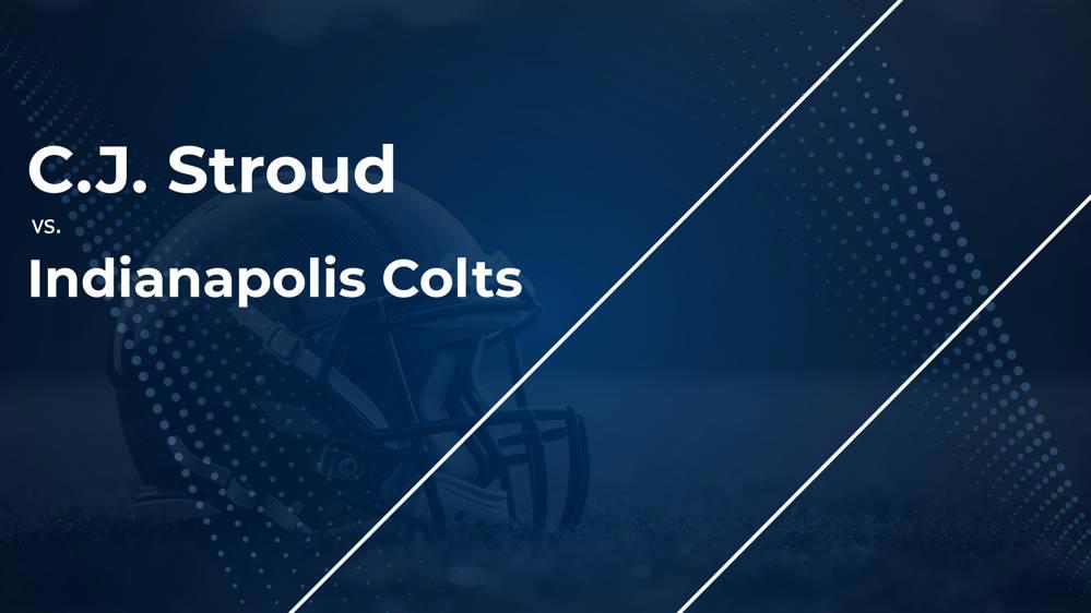 C.J. Stroud and the Texans vs. the Colts Week 1 Stats, Matchup, Game