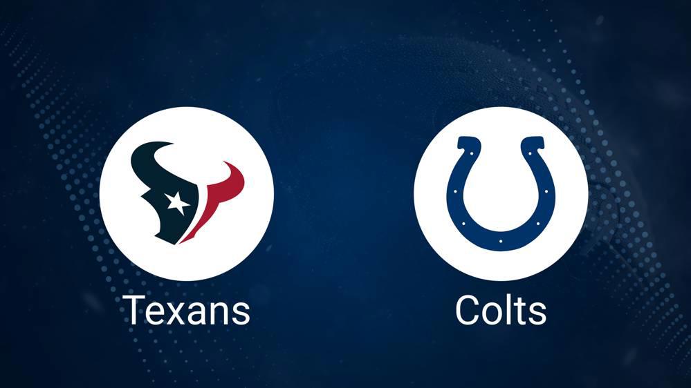 Texans vs. Colts Predictions & Picks Odds, Moneyline, Spread Week 1