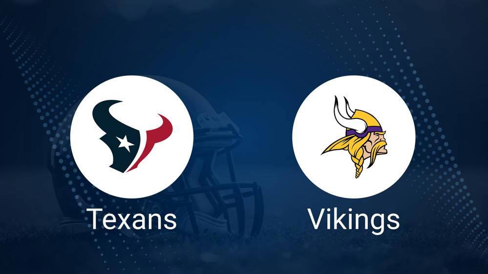 Texans vs. Vikings: Odds, Moneyline, and Spread - Week 3