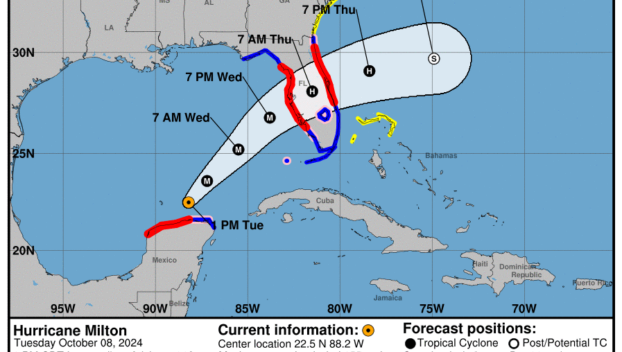 Category 4 Hurricane Milton: Tuesday, Oct 8 development update from the National Hurricane Center