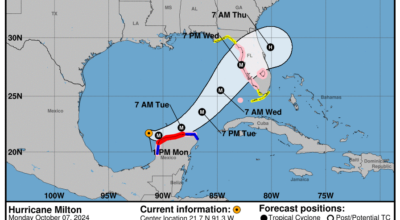 Monday, Oct 7 update: Latest on Category 5 Hurricane Milton from the National Hurricane Center