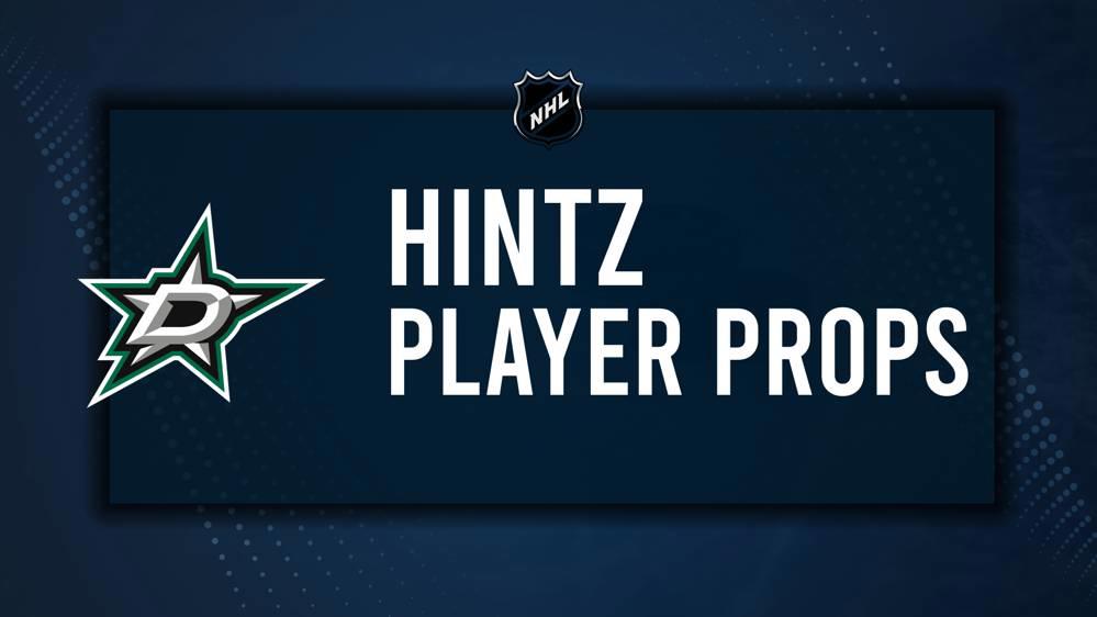 Roope Hintz Player Prop Bets for the Stars vs. Sharks Game - October 15