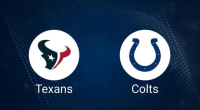 Texans vs. Colts: Odds, Moneyline, and Spread - Week 8