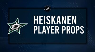 Miro Heiskanen Player Prop Bets for the Stars vs. Avalanche Game - November 29