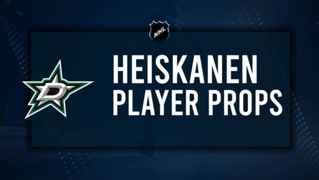 Miro Heiskanen Player Prop Bets for the Stars vs. Avalanche Game - November 29