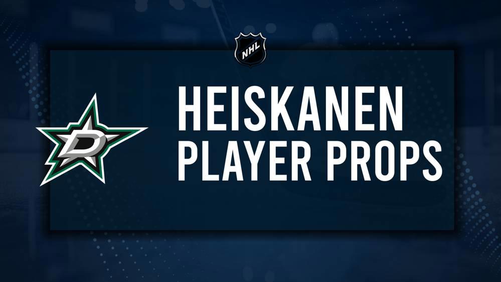 Miro Heiskanen Player Prop Bets for the Stars vs. Jets Game - November 9