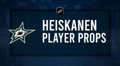 Miro Heiskanen Player Prop Bets for the Stars vs. Panthers Game - November 1