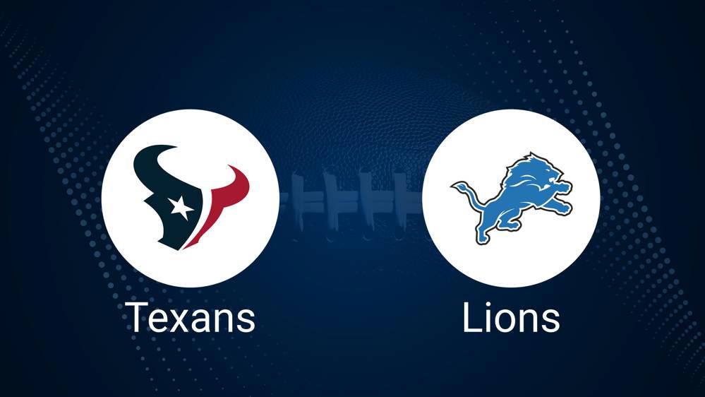 Texans vs. Lions Predictions & Picks: Odds, Moneyline, Spread - Sunday Night Football Week 10