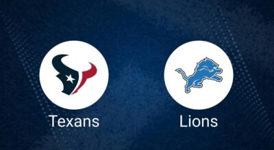 Where to Watch Texans vs. Lions on TV or Streaming Live - Nov. 10