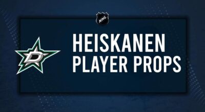 Miro Heiskanen Player Prop Bets for the Stars vs. Rangers Game - December 20