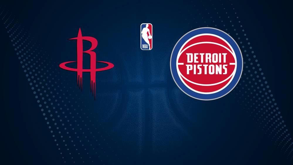 How to Watch the Rockets vs. Pistons Game: Streaming & TV Channel Info for January 20