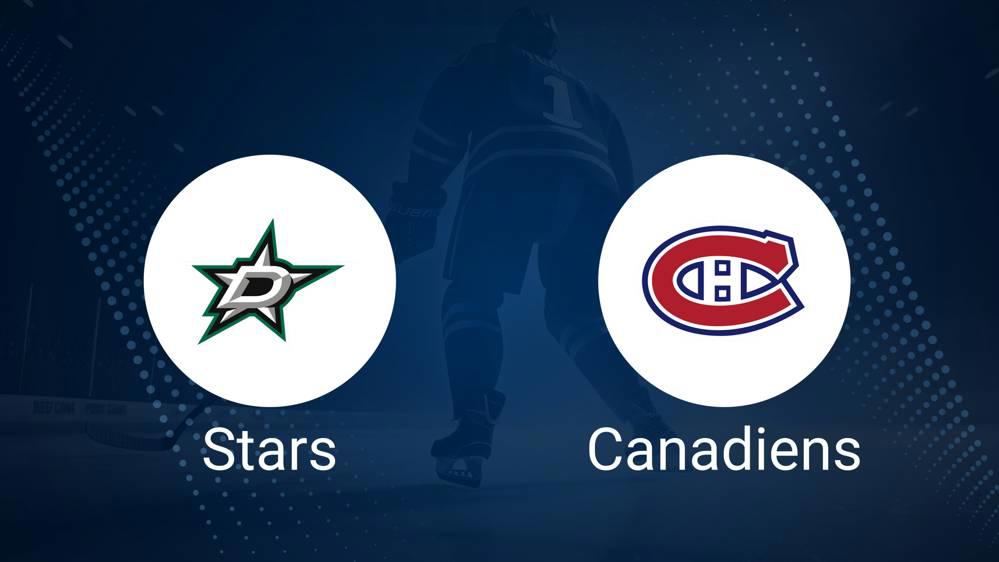 Where to Watch Dallas Stars vs. Montreal Canadiens on TV or Streaming Live - January 11