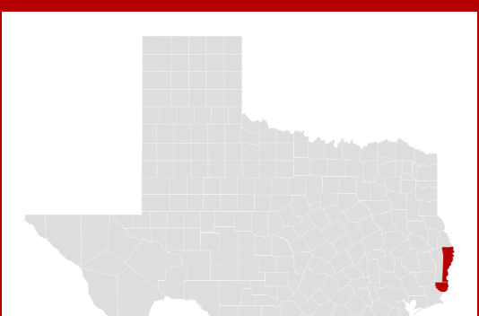 Flood warning affecting Southeast Texas from Saturday and until further notice