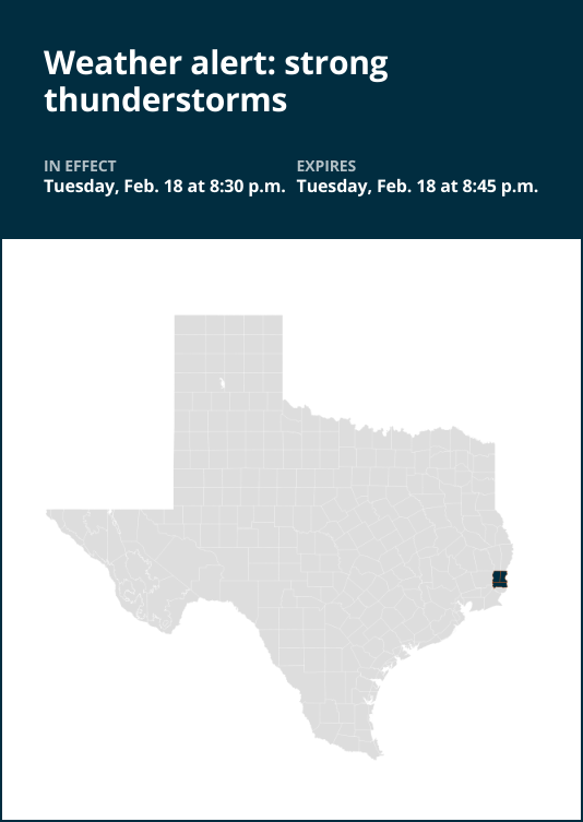 Update: Penny-sized hail forecast with thunderstorms to hit Southeast Texas Tuesday